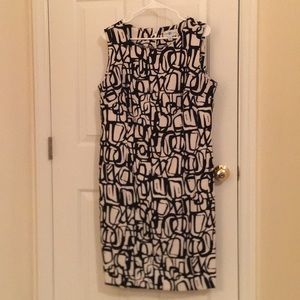 Ronni Nicole black and white dress